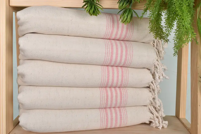 36x18 Linen Striped Towel, Gift Towel, Bathroom Towels, Best Wedding Gift, Personalized Gift, Custom Hand Towel, Personalized Home Gift Wedding - 1