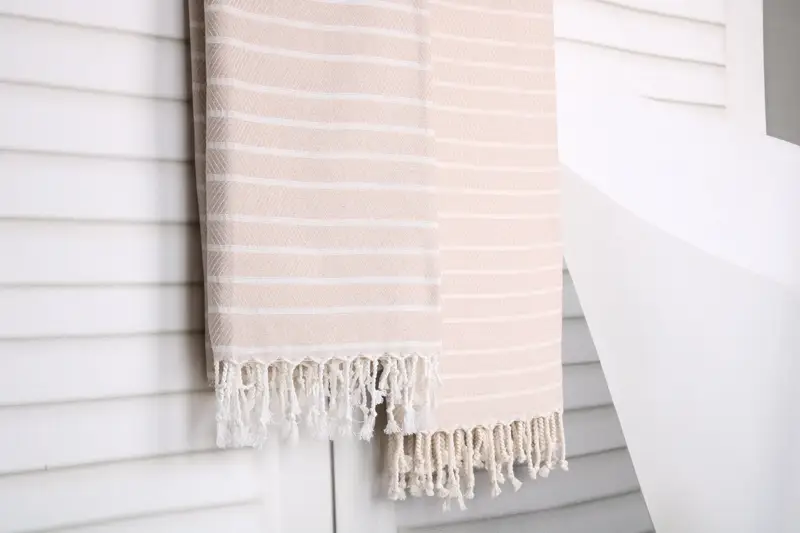 70x40 Bamboo Herringbone Towel, Turkish hand towel, Bridal Shower Gift, Turkish Bath Towel USA, Best Friend Gift Ideas, Home Decor Gifts - 8