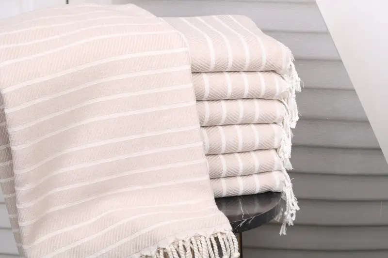 70x40 Bamboo Herringbone Towel, Turkish hand towel, Bridal Shower Gift, Turkish Bath Towel USA, Best Friend Gift Ideas, Home Decor Gifts - 1
