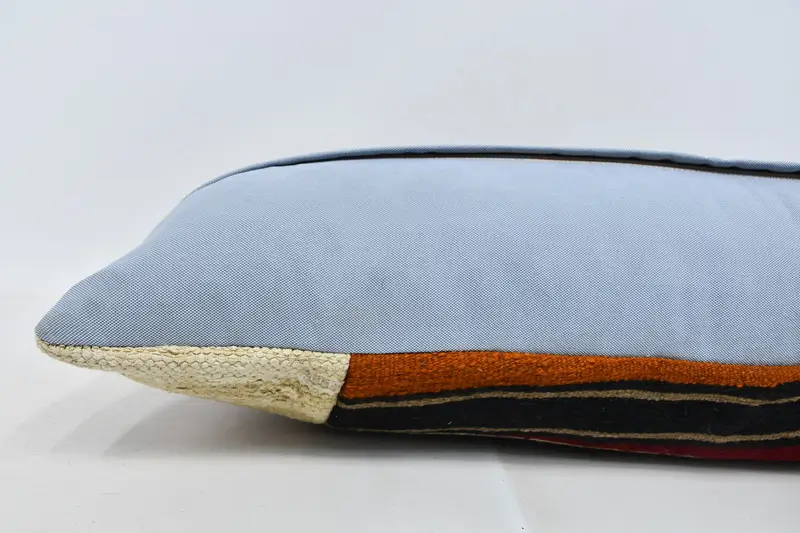 16x36 Beige Cushion, Cushion, Kilim Pillow, Decorative Cushion, Turkish Pillow, Handmade Throw Cushion, Car Pillow, Vintage Kilim Pillow - 5