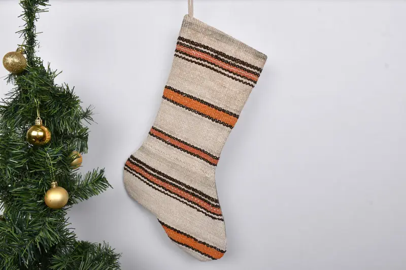Kişiye Özel Aile Çorabı, Yılbaşı Süslü Desenli Çorap