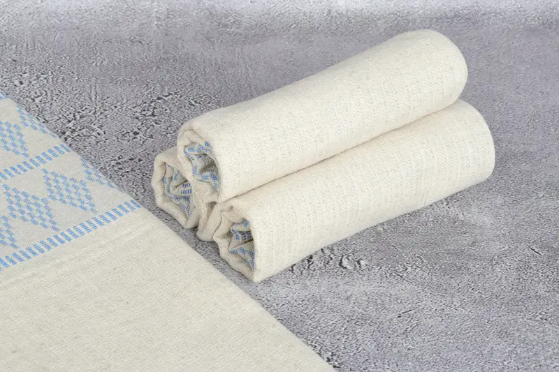 Gifts For Him, Monogrammed Hand Towel, Kitchen Towel, Personalized Kitchen Towel, Valentines Day Gift For Him, 40x20 Linen Kilim Design Towel - 8
