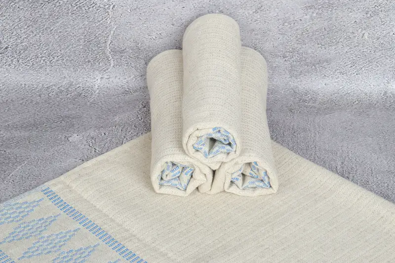 Gifts For Him, Monogrammed Hand Towel, Kitchen Towel, Personalized Kitchen Towel, Valentines Day Gift For Him, 40x20 Linen Kilim Design Towel - 7