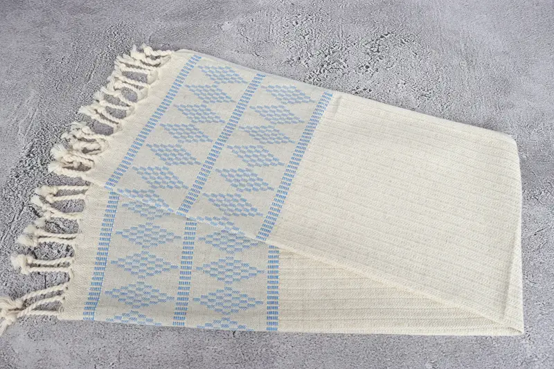 Gifts For Him, Monogrammed Hand Towel, Kitchen Towel, Personalized Kitchen Towel, Valentines Day Gift For Him, 40x20 Linen Kilim Design Towel - 6