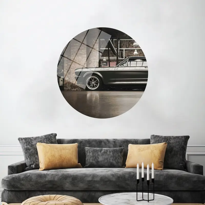 Vintage Ford Mustang Canvas: Classic Car Art for Car Lovers