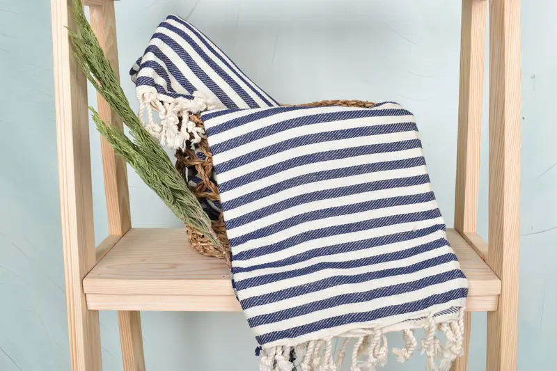 Absorbent Turkish towel, Summer Gift Ideas, Family Gift, Mexico Bachelorette Party Gifts, Luxury towel, Best Beach Towel, 70x40 Cotton Striped Towel - 4