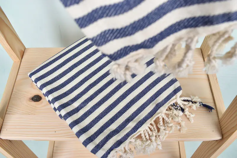 Absorbent Turkish towel, Summer Gift Ideas, Family Gift, Mexico Bachelorette Party Gifts, Luxury towel, Best Beach Towel, 70x40 Cotton Striped Towel - 5