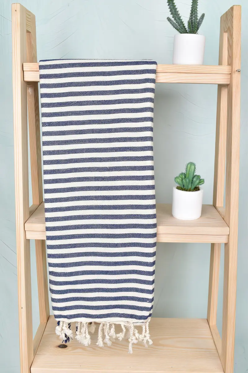 Absorbent Turkish towel, Summer Gift Ideas, Family Gift, Mexico Bachelorette Party Gifts, Luxury towel, Best Beach Towel, 70x40 Cotton Striped Towel - 8