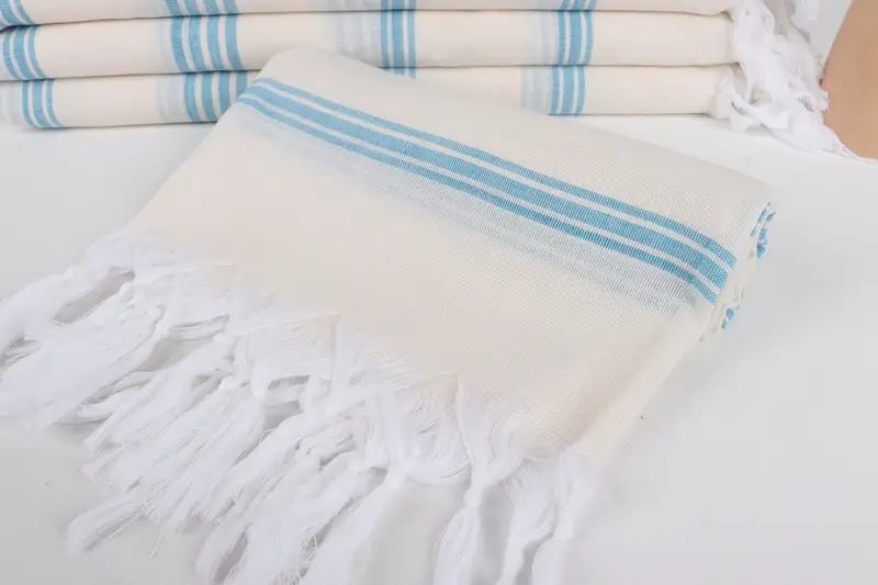 Custom Gift, Beach Towel Bulk, Luxury Beach Towel, Unique Gift, 70x40 Cotton Striped Towel, Cotton towel, Lightweight Turkish towel for beach - 4
