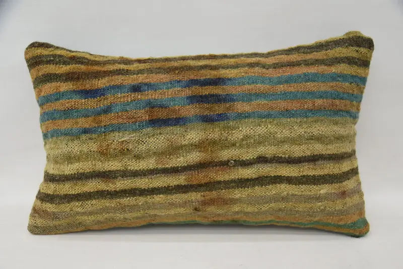 12x20 Beige Pillow Cover, Handmade Kilim Cushion, Home Decor Pillow, Pillow for Couch, Pillow, Cotton Pillow Case, Car Cushion Cover - 1