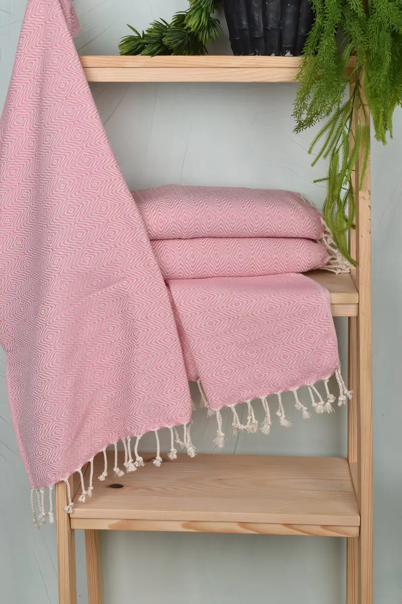 Spa Gift, Beach Bachelorette Party Decorations, Monogrammed Hand Towel, 36x18 Cotton Zigzag Diamond Towel, Kitchen Towel, Personalized Kitchen Towel - 6