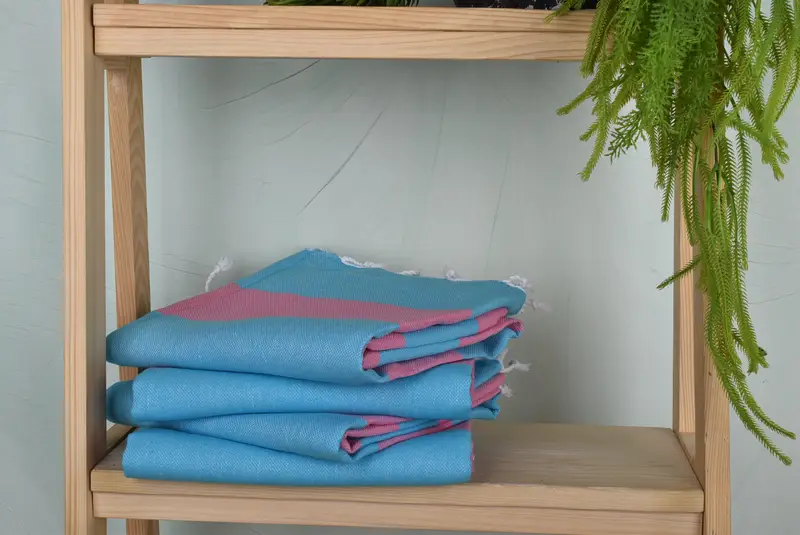 Handmade Turkish Towel, Grandma Gift, Bachelorette Towel, 70x40 Cotton Striped Towel, Wedding Gift, Sand-resistant towel, Bachelorette Party Favors - 7