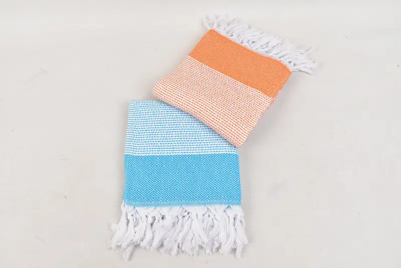 Özel el havlu, monogramlı el havlu, eve taşınma hediyesi, banyo havlu, 40x18 pamuklu elmas havlu, monogram çay havlu, onun için hediye - 7