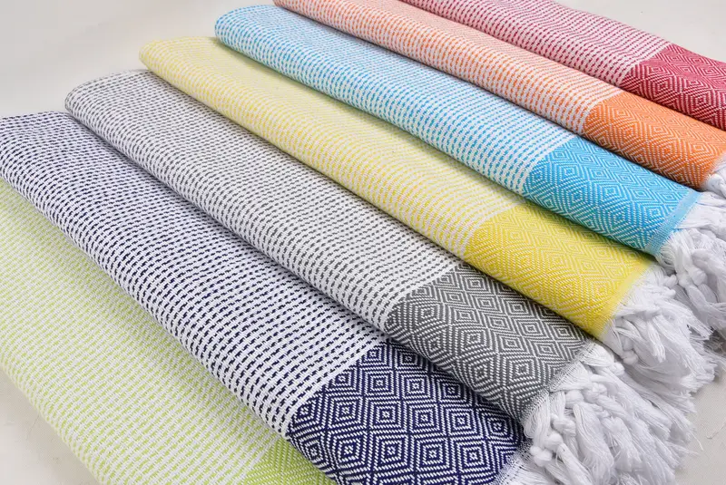Özel el havlu, monogramlı el havlu, eve taşınma hediyesi, banyo havlu, 40x18 pamuklu elmas havlu, monogram çay havlu, onun için hediye - 6