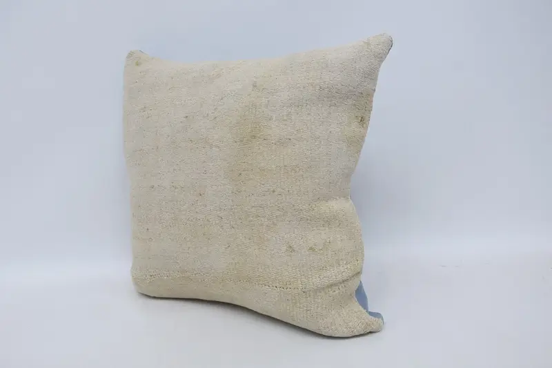 Morroccon Kilim Cushion Pillow Cover, Cushion Case, Throw Kilim Pillow, Gift Pillow, Kilim Pillow Cover, 18x18 White Cushion Case - 4