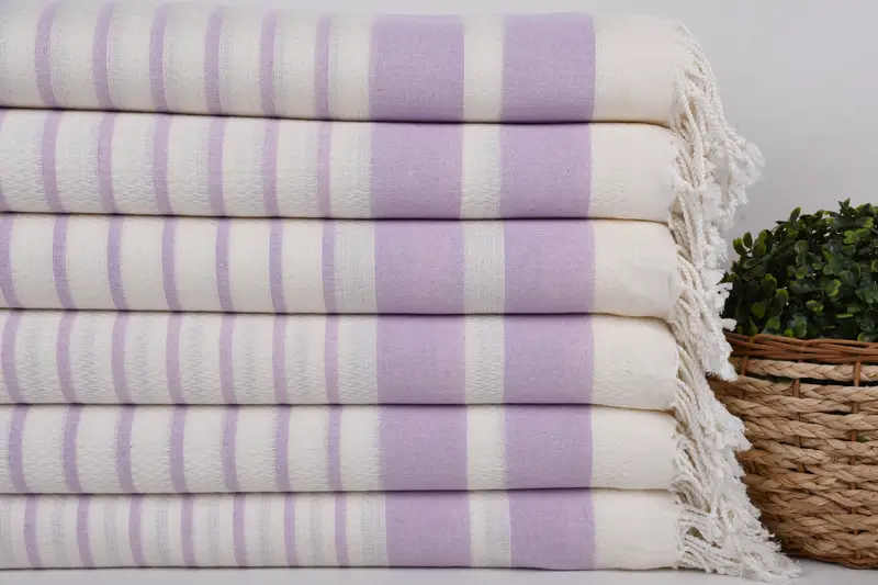 Absorbent Turkish towel, Wedding Gift For Bride, Wedding Towel, Bridesmaid Gifts, Bachelor Bachelorette Party Favors, 70x40 Cotton Striped Towel - 2