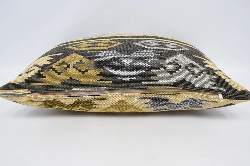 Morroccon Kilim Cushion Pillow Case, Pillow Case, Decorative Pillow Cover, 20x28 Yellow Pillow Case, Kilim Pillow, Gift Pillow, Pillow for Sofa - 6