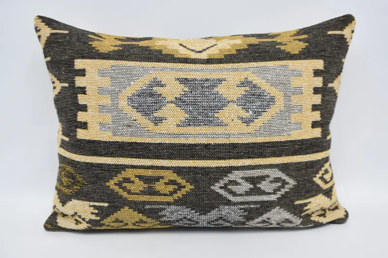 Morroccon Kilim Cushion Pillow Case, Pillow Case, Decorative Pillow Cover, 20x28 Yellow Pillow Case, Kilim Pillow, Gift Pillow, Pillow for Sofa - 5