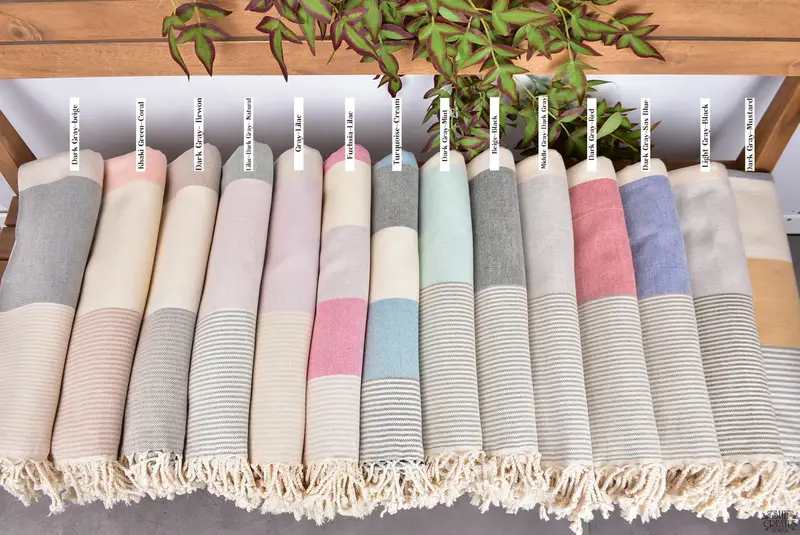 Wedding Gift Ideas, 70x40 Cotton Striped Towel, Bachelorette Gifts, Housewarming Gift, Beach Towel Bulk, Custom monogram Turkish beach towel USA - 2