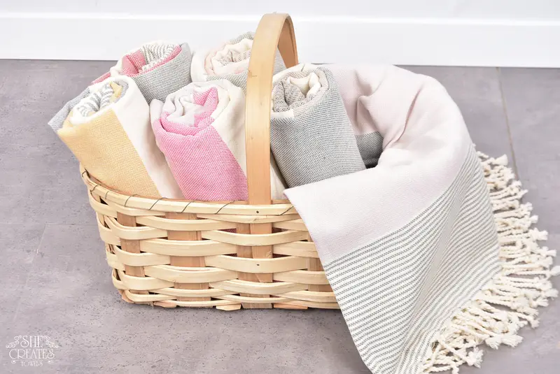 Wedding Gift Ideas, 70x40 Cotton Striped Towel, Bachelorette Gifts, Housewarming Gift, Beach Towel Bulk, Custom monogram Turkish beach towel USA - 7