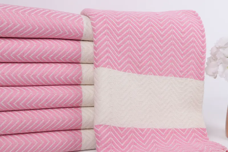Sand-free towel, 70x40 Cotton Zig zag Towel, Girls Weekend Getaways Gifts, Yoga Towel, Personalized Wedding Gift, Wedding Shower Gift, Luxury towel - 2