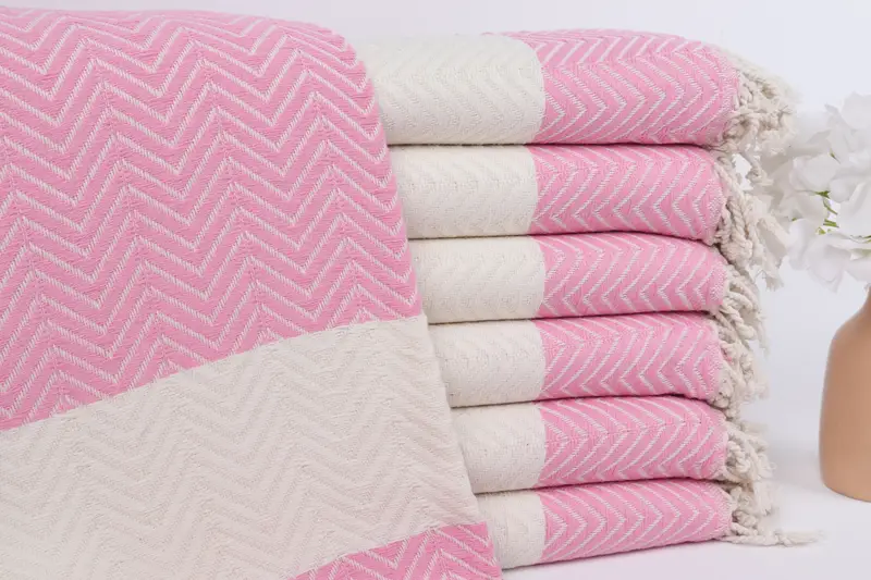 Sand-free towel, 70x40 Cotton Zig zag Towel, Girls Weekend Getaways Gifts, Yoga Towel, Personalized Wedding Gift, Wedding Shower Gift, Luxury towel - 1