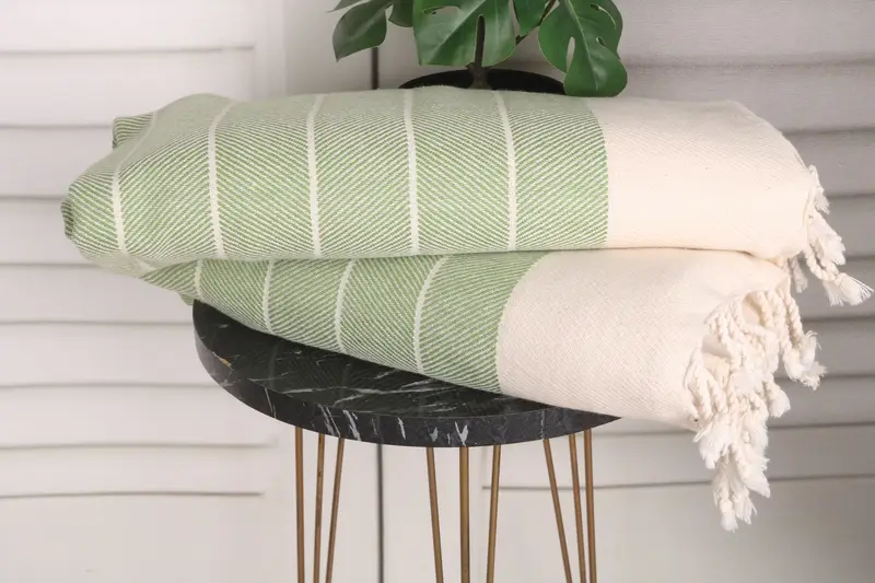 Best Friend Wedding Gift, Personalized Gifts, House Warming Gift, Personalized Hand Towel, 36x16 Cotton Striped Towel, Bathroom Towels, Spa Towel - 3