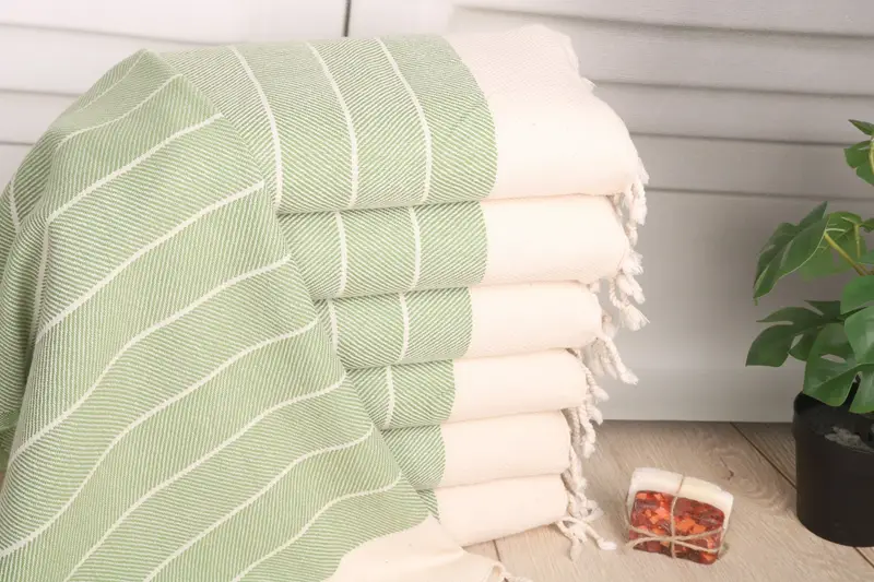 Best Friend Wedding Gift, Personalized Gifts, House Warming Gift, Personalized Hand Towel, 36x16 Cotton Striped Towel, Bathroom Towels, Spa Towel - 1