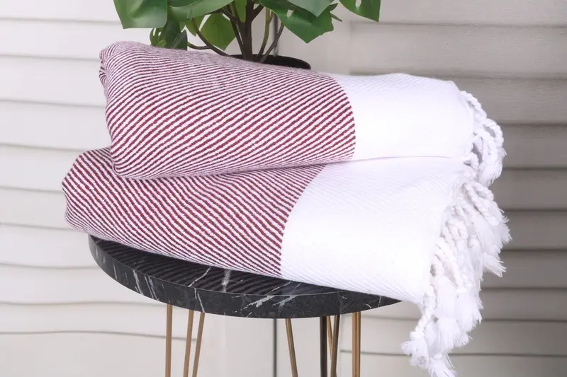 70x40 Cotton Chevron Towel, Welcome Wedding Gift, Lightweight Turkish towel, Bachelorette Party Gifts, Bridesmaid Gift, Scarf Towel, Travel Towel - 3