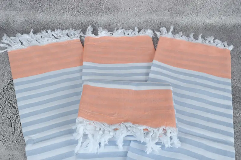 Peshtemal Towel, Family Gift, Absorbent Turkish towel, Turkish Towel USA, Quick-dry peshtemal, Custom Bath Towel, 70x36 Cotton Striped Towel - 4