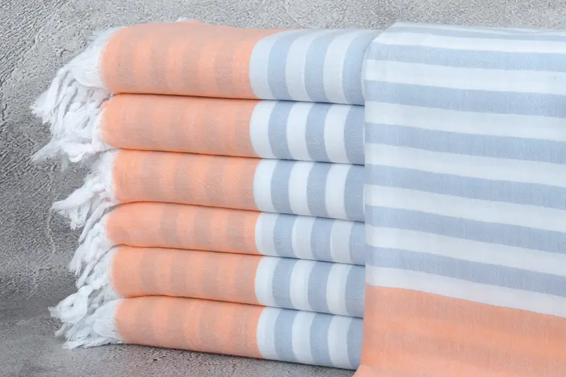 Peshtemal Towel, Family Gift, Absorbent Turkish towel, Turkish Towel USA, Quick-dry peshtemal, Custom Bath Towel, 70x36 Cotton Striped Towel - 1