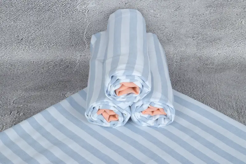 Peshtemal Towel, Family Gift, Absorbent Turkish towel, Turkish Towel USA, Quick-dry peshtemal, Custom Bath Towel, 70x36 Cotton Striped Towel - 7