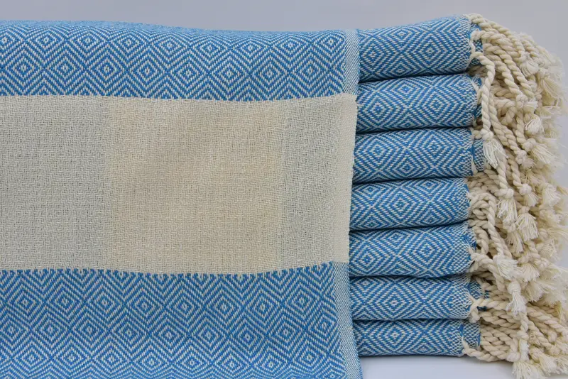 Monogram Tea Towel, Custom Hand Towel, Beach Theme Wedding Gift, Gym Towel, 40x20 Cotton Diamond Towel, Bathroom Towels, Personalized Kitchen Towel - 1