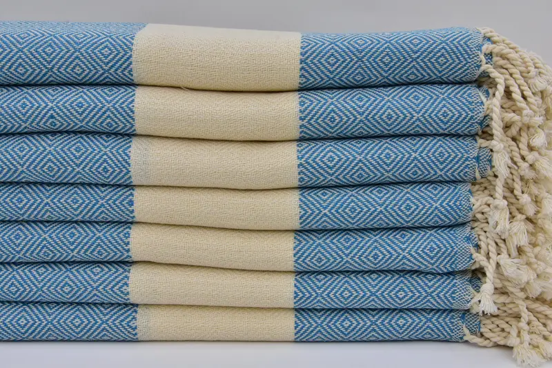 Monogram Tea Towel, Custom Hand Towel, Beach Theme Wedding Gift, Gym Towel, 40x20 Cotton Diamond Towel, Bathroom Towels, Personalized Kitchen Towel - 2