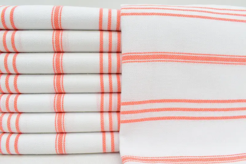 Baby Boy Gift, Travel Towel, 40x24 Cotton Striped Towel, Kitchen Towel, Monogrammed Hand Towel, Gifts For Him, Personalized Kitchen Towel - 1