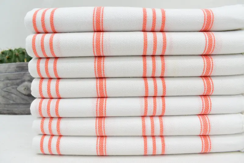 Baby Boy Gift, Travel Towel, 40x24 Cotton Striped Towel, Kitchen Towel, Monogrammed Hand Towel, Gifts For Him, Personalized Kitchen Towel - 2