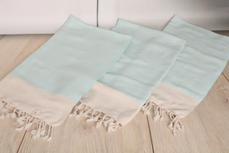 Banyo havlu, 36x16 pamuklu çizgili havlu, düğün hediyesi, plaj düğün lehine, kişiselleştirilmiş bulaşık havlu, nedime havlu, el boyutu havlu - 6