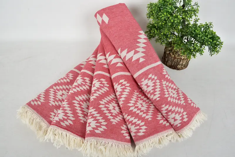Handmade Gift, Housewarming Gift, Bridesmaid Towel, Large Beach Towel Personalized, 70x36 Cotton Kilim Towel, Bridal Gifts, Custom Wedding Gift - 4