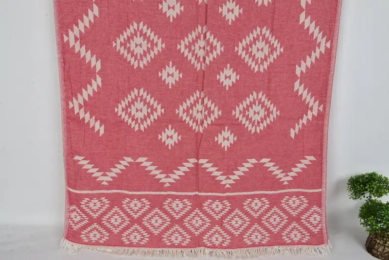Handmade Gift, Housewarming Gift, Bridesmaid Towel, Large Beach Towel Personalized, 70x36 Cotton Kilim Towel, Bridal Gifts, Custom Wedding Gift - 7