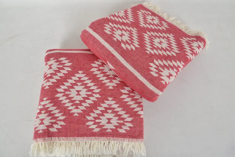 Handmade Gift, Housewarming Gift, Bridesmaid Towel, Large Beach Towel Personalized, 70x36 Cotton Kilim Towel, Bridal Gifts, Custom Wedding Gift - 6