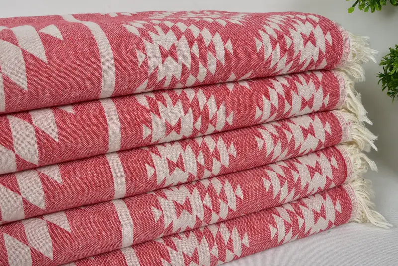 Handmade Gift, Housewarming Gift, Bridesmaid Towel, Large Beach Towel Personalized, 70x36 Cotton Kilim Towel, Bridal Gifts, Custom Wedding Gift - 3