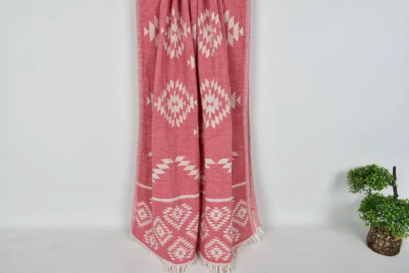 Handmade Gift, Housewarming Gift, Bridesmaid Towel, Large Beach Towel Personalized, 70x36 Cotton Kilim Towel, Bridal Gifts, Custom Wedding Gift - 8