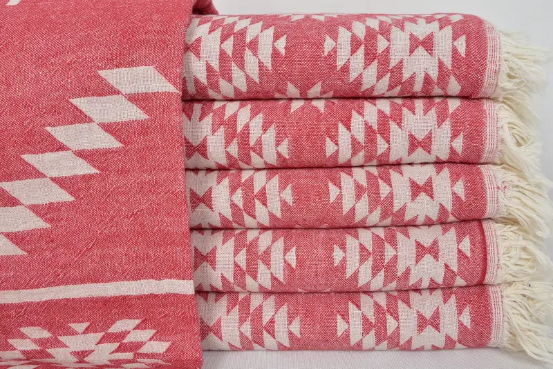 Handmade Gift, Housewarming Gift, Bridesmaid Towel, Large Beach Towel Personalized, 70x36 Cotton Kilim Towel, Bridal Gifts, Custom Wedding Gift - 1