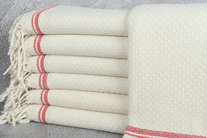 Personalized Beach Towel Red, 36x67 Inches, Spa Towel, Bath Towel