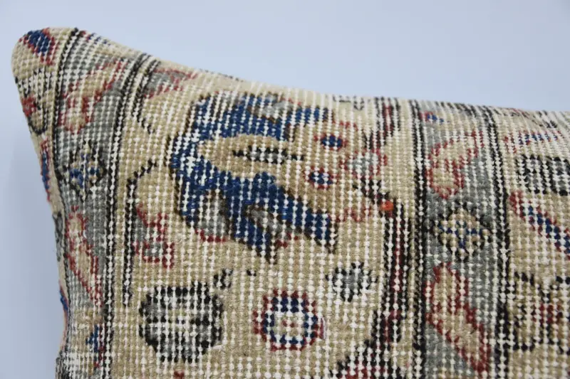 Pillow for Couch, Pillow Sham, Couch Pillow Cover, Accent Throw Pillow, Pillow for Sofa, 16x24 Red Cushion Case, Handmade Kilim Cushion - 2