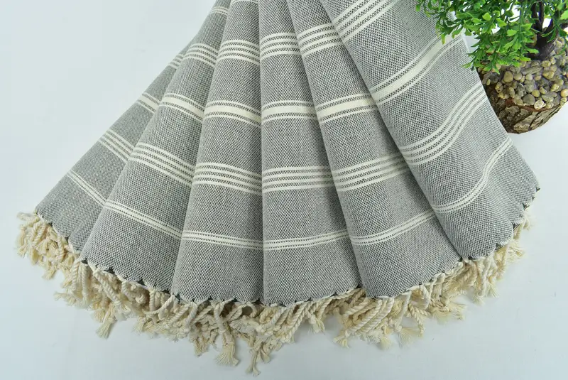 Özel çay havlu, 38x24 pamuklu çizgili havlu, bekar havlu, bekarlık havlu, düğün iyilikleri, düğün hediyesi, Türk çay havlu, seyahat havlu - 4