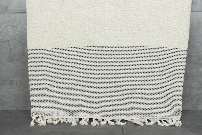 Turkish Blanket, Turkish Cotton Blanket, 96x96 Cotton Polka Dot Towel, Bedspread, Wedding Hand Made Gift, Custom Blanket, Personalized Gift For Her - 8