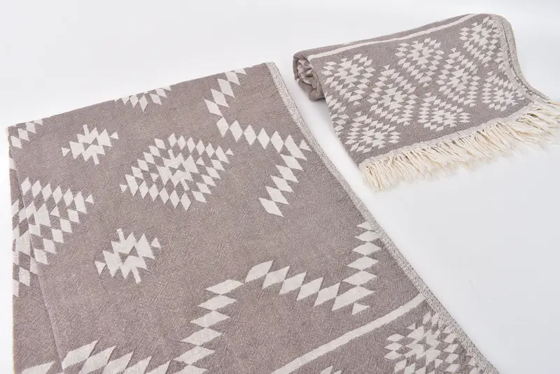 40x18 Cotton Kilim Towel, Holiday Towel, Wedding Gift For Bride, Monogram Turkish Bath Towel, Turkish Hand Towel, Turkish Tea Towel, Wedding Gift - 7