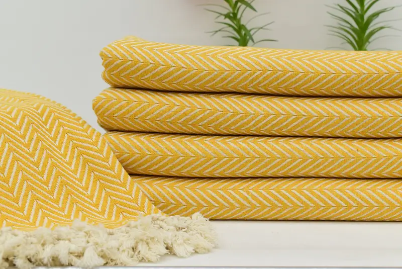 Beach towel, Personalized Wedding Gift For Couple, Embroidered Towel, Bachelorette Party Gifts For Bride, Custom Towel, 70x40 Cotton Zig zag Towel - 2