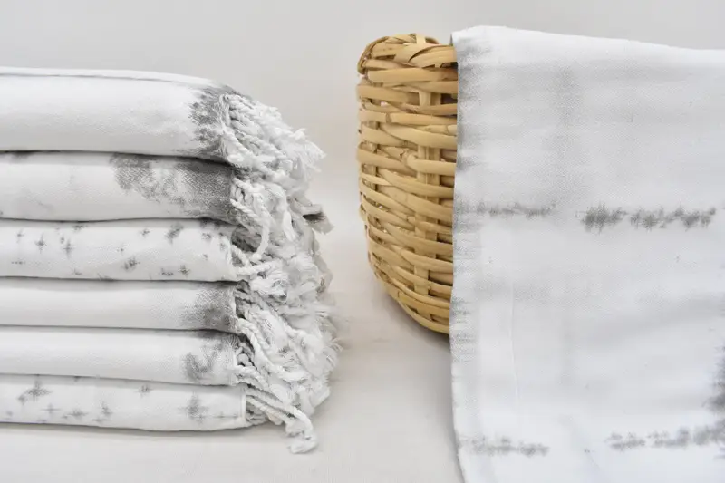 Custom Towel, Organic Turkish towel, 64x38 Cotton Batik Towel, Handmade Gift, Bridesmaid Favors, Eco-friendly Turkish towel for home and travel - 2